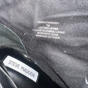 Steve Madden Black Leather Footwear